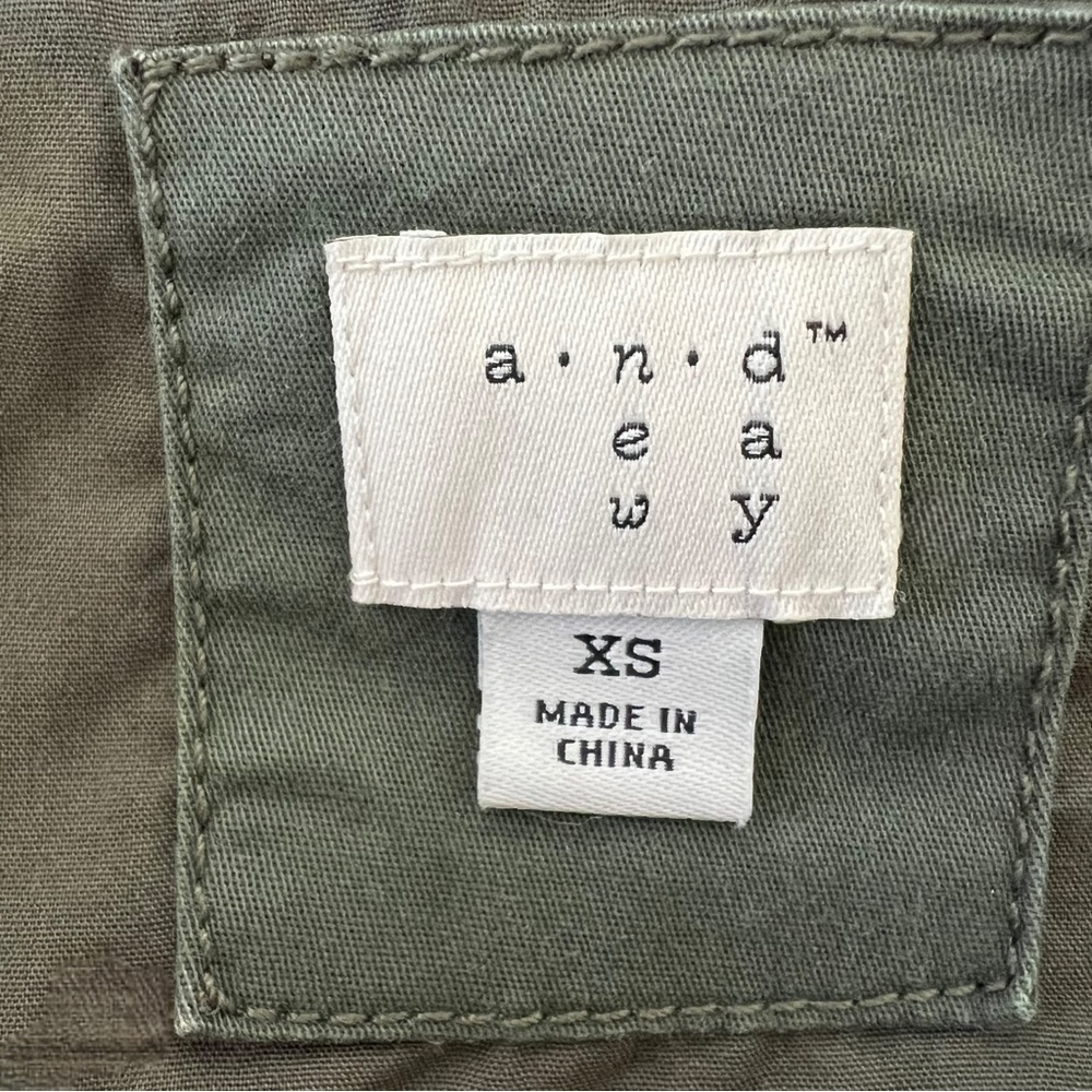 A New Day- Olive Green Zip Vest (Sz xs) - Picture 10 of 14